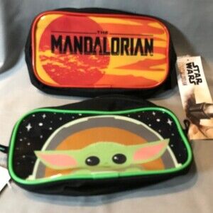 Star Wars Madalorian Grogu The Child Pencil Pouches Bundle of 2